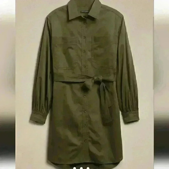 Banana Republic Twill Mini Shirtdress - Picture 2 of 8